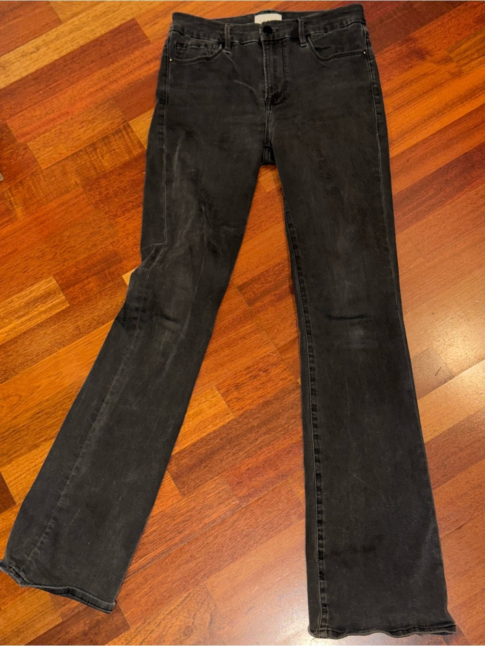 Women’s Le Mini FRAME Black Stretch Flare Jeans